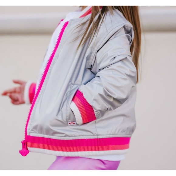 NWT Appaman pink Nikki Bomber Jacket - Picture 2 of 8